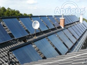 Apricus commercial solar water heating project in Galyateto, Hungary