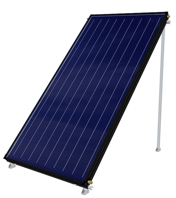 Apricus FPC-A flat plate solar hot water collector for residential and commercial hot water