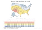 Apricus AP Solar Collector Sizing Map for USA