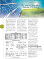 Apricus authored article by Eric Skiba - Understanding Solar Efficiency